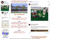 Desktop Screenshot of joeswinesandspirits.com
